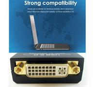 Adaptateur vid?o graphique externe USB 2.0 vers DVI/VGA/-Compatible Extension/Miroir d'affichage pour plusieurs moniteurs