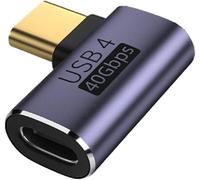 Adaptateur Vidéo 40 Gbps Mâle Vers Femelle Usb 4 Type C 90 Degrés À Gauche Et À Droite 100 W De Données D'Alimentation 8K Pour Ordinateur Portable Et Téléphone[YIN4184573]