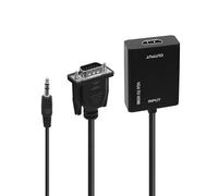 Adaptateur vidéo Accsup VGA vers HDMI 20 cm Noir