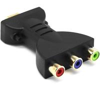 Adaptateur Vidéo Av Haute Définition - Convertisseur Hdmi Vers Av Rgb Rca, Portable 1080P Hd Hdmi Mâle Vers 3 Composants Rca Femelles, Compatibilité Universelle Pour Tv, Ordinateur[Z354]