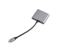 Adaptateur vidéo compact vers USB-C pour Switch pour Steam Deck | Compatible avec Switch, Steam Deck, Xbox, lecteurs multimédias, s'adapte à la poche, idéal pour les configurations de jeu