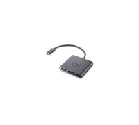 Adaptateur vidéo Dell | HDMI type A 19 broches | DisplayPort 20 broches | USB-C 24 broches (alimentation uniquement) | femelle | USB-C 24 broches | mâle | 0,18 m