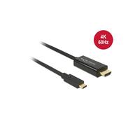 DeLOCK 85290 câble vidéo et adaptateur 1 m USB Type-C HDMI Noir