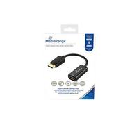 - Adaptateur vidéo - DisplayPort mâle pour HDMI femelle - 15 cm - noir - convertisseur passif