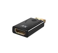 Adaptateur Vidéo DisplayPort Mâle vers HDMI Femelle 4K Ultra HD Compact Noir