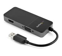 StarTech.com Adaptateur USB 3.0 vers HDMI VGA 1080p - Adaptateur Convertisseur d'Écran Multiport Double Écran/Multi-Écran 4K/1080p 4k USB Type A - Carte Graphique Externe