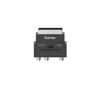 Adaptateur Hama S-Video / Cinch-RCA AV [1x S vidéo femelle - 3x adaptateur Cinch / RCA] noir