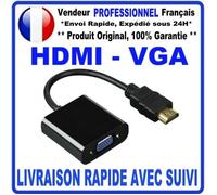 Adaptateur vidéo - GENERIQUE - HDMI vers VGA - 1080P - Noir - Convertisseur vidéo