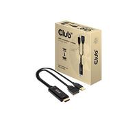 - Adaptateur vidéo - HDMI mâle pour DisplayPort femelle - 25 cm - support 4K, actif