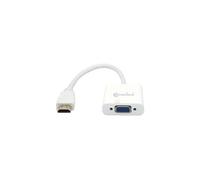ConnectLand - Adaptateur vidéo - HDMI mâle pour HD-15 (VGA), mini-phone stereo 3.5 mm femelle