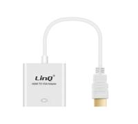 Adaptateur Vidéo HDMI Mâle vers VGA Femelle 1080P LinQ Blanc