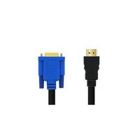 Adaptateur Vidéo HDMI Mâle vers VGA Mâle 1080P 18m Noir