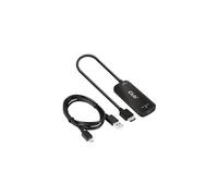- Adaptateur vidéo - HDMI, Micro-USB de type B (alimentation uniquement) pour 24 pin USB-C femelle - 26 cm - actif, support 8K30Hz (7680 x 4320),