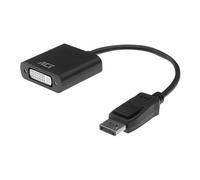 - Adaptateur vidéo - liaison double - DisplayPort (M) pour DVI-I (F) - DisplayPort 1.1 - 15 cm - moulé, prise en charge de 1920 x 1080 à 60 Hz,