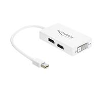 - Adaptateur vidéo - liaison double - Mini DisplayPort mâle pour DVI-D, HDMI, DisplayPort femelle - 16 cm - blanc