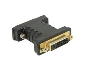 - Adaptateur vidéo - liaison simple - DVI-D (M) pour DVI-I (F) - vis moletées - noir