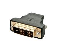 Adaptateur vidéo - LINDY - DVI-D mâle / HDMI A femelle - Connecteurs or - Signal numérique - Noir