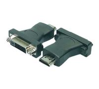 M-CAB - Adaptateur vidéo - liaison double - HDMI mâle pour DVI-D femelle - noir