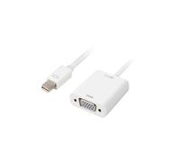 - Adaptateur vidéo - Mini DisplayPort (M) pour HD-15 (VGA) (F) - DisplayPort 1.2 - 15 cm - blanc