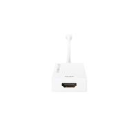 - Adaptateur vidéo - Mini DisplayPort mâle pour HDMI femelle - 20 cm - double blindage - blanc - actif, prend en charge la 4K (4096 x 2160)