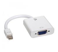 Adaptateur vidéo Mini-DisplayPort mâle vers VGA femelle, blanc