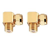 Adaptateur vidéo Oehlbach Antenna F-AD 90 - connecteur d'angle coaxial type F (lot de 2)