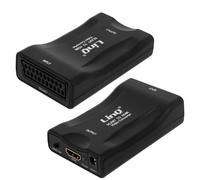 Adaptateur Vidéo Péritel vers HDMI 1080P SCART-HDMI Noir