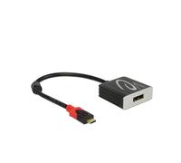 Adaptateur Vidéo USB-C vers HDMI DeLOCK 62999, Résolution 3840x2160, DisplayPort 1.4, Chipset Realtek RTD2171U, Noir, Compatible Thunderbolt™ 3