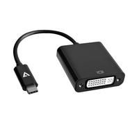 V7 V7UCDVI-BLK-1E USB-C mâle vers DVI-D femelle Adaptateur Noir
