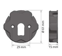 Adaptateur volet roulant moteur Gaposa 35 mm - support moteur Somfy