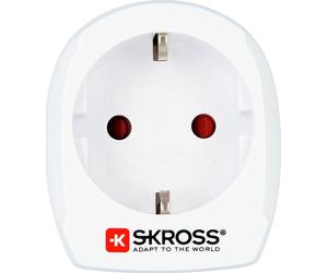 Adaptateur voyage 13A Europe vers UK 2/3 poles Blanc Skross