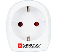 Adaptateur voyage 15A Europe vers USA 2/3 poles Blanc Skross