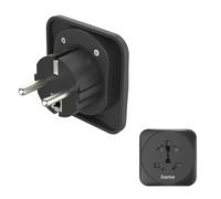 Adaptateur voyage type E et F, 3 pôles, univ., monde vers Europe, nr