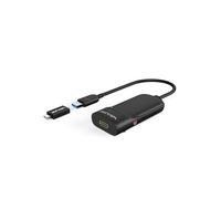 Adaptateur - WAVLINK - USB-C/USB 3.0 vers HDMI DisplayLink - 2K 2560x1440@50Hz - Câble hybride 2-en-1 - Jusqu'à 6 écrans