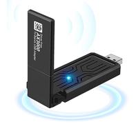 Adaptateur WiFi 6E USB 3.0, adaptateur WiFi 802.11axe, AXE3000 Tri-Band sans fil Gigabit vitesse jusqu'à 5,3 Gbit/s, nouvelle bande 6 GHz, prend en charge Windows 11/10