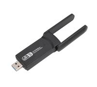 Adaptateur WiFi pour Ordinateur de Bureau, Adaptateur WiFi USB3.0, 2,4 GHz 5 GHz Double Antenne 5Dbi, Adaptateur Réseau WiFi Double Bande pour Windows 11 10