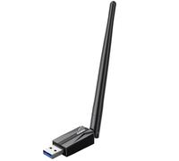 Adaptateur WiFi pour PC de bureau AX900 - Wi-Fi 6 Dual Band 5G 2.4G USB sans fil adaptateur avec antenne 7DBi pour Win11/10 Dongle WiFi pour ordinateur de bureau, ordinateur portable, jeu sans fil