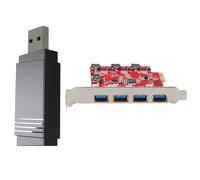 Adaptateur Wifi USB 1300, 2.4 go/5 go, récepteur, PCI-E vers USB 3.0, 1 unité
