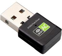 Adaptateur WiFi USB 600 Mbps, adaptateurs réseau sans Pilote pour Ordinateur de Bureau/Portable PC, clé WiFi Double Bande 2.4G/5G avec antenne 3dBi, Prend en Charge Windows11/10/8/XP/Vista