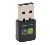Adaptateur WiFi USB, 600 Mbps WiFi USB Double Bande 5G/2,4 G Adaptateur Réseau sans Fil pour Ordinateur de Bureau, Ordinateur Portable, Prise en Charge du Mode AP, Adaptateur