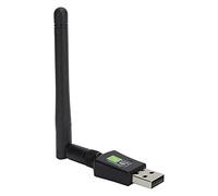 Adaptateur WiFi USB, Adaptateurs Réseau sans Fil Antenne Ethernet Double Bande 600Mbps 2.4Ghz/5Ghz Wi-Fi Dongle avec Antenne Externe pour Ordinateur Portable de Bureau Compatible avec le Système Windo