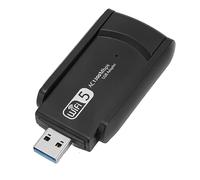 Adaptateur WiFi USB sans Fil 1300 Mbps, Double Bande 2,4 GHz et 5 GHz Plug and Play, Dongle USB Haut débit for Ordinateur Portable Bureau Gaming Streaming travaux à Distance