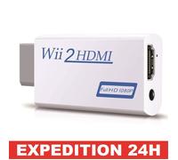 Adaptateur Wii vers H-D-MI, Convertisseur Wii vers H-D-MI,Connecteur de Console de Jeu Wii vers vidéo H-D-MI 60Hz 720P 1080P +
