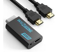 Adaptateur Wii Vers Hdmi, Câble De 1,5M, Résolution 1080/720, Sortie Audio 3,5Mm, Plug And Play Pour Tv Modernes (Noir)[Z745]