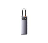 Adaptateur WKWG060013 9 IN 1 Type-C vers HDMI*2+USB3.0*2+USB2.0*1+PD*1+SD/TF*1+RJ45*1 Gris