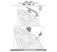 Set 1121KIT pour Porte-Valises Latéral PLX1121 Honda CB500X CB 500 X 2013 - 2016