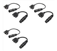 Adaptateur XLR 3 broches vers RJ45 femelle (3 paires) - Câble d'extension RJ45 vers XLR pour contrôleurs de la série -CON
