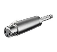 Adaptateur XLR 3 Broches XLR Femelle > 6,35 Mm Stéréo Prise