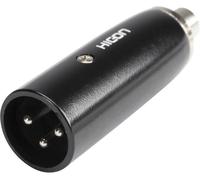 Adaptateur XLR Hicon HI-X3CI-MF XLR mâle - Cinch-RCA femelle 1 pc(s)
