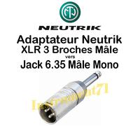 NA2MP ADAPTATEUR XLR 3 MALE JACK MONO MALE 6,35 MM